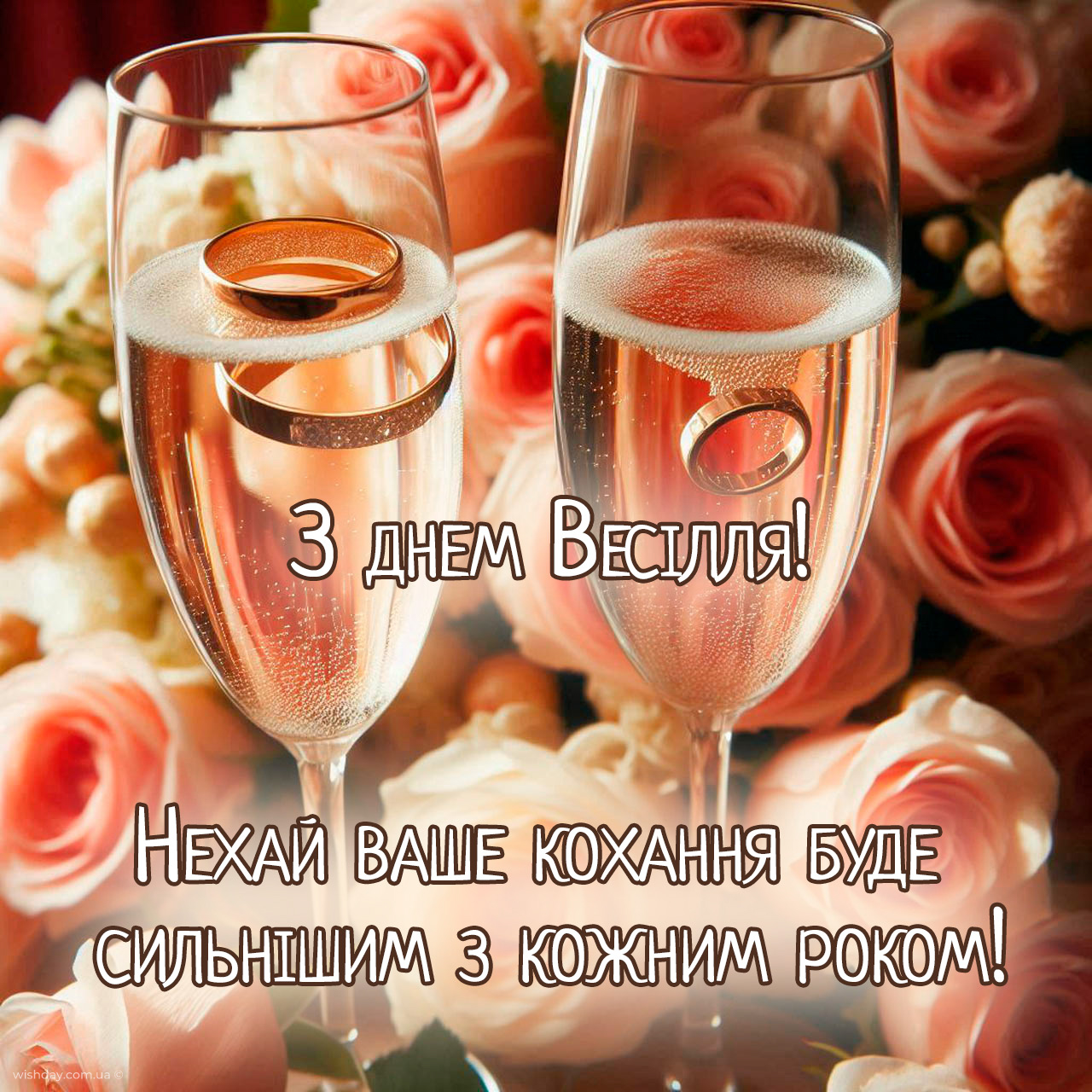 з днем весілля