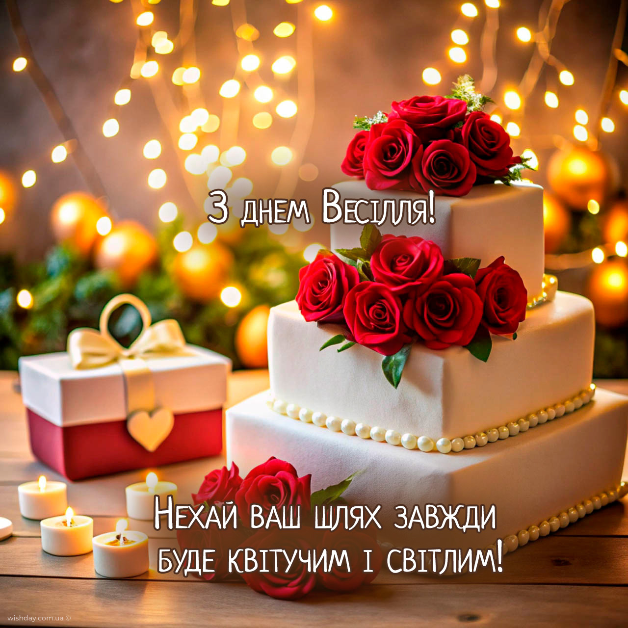 з днем весілля