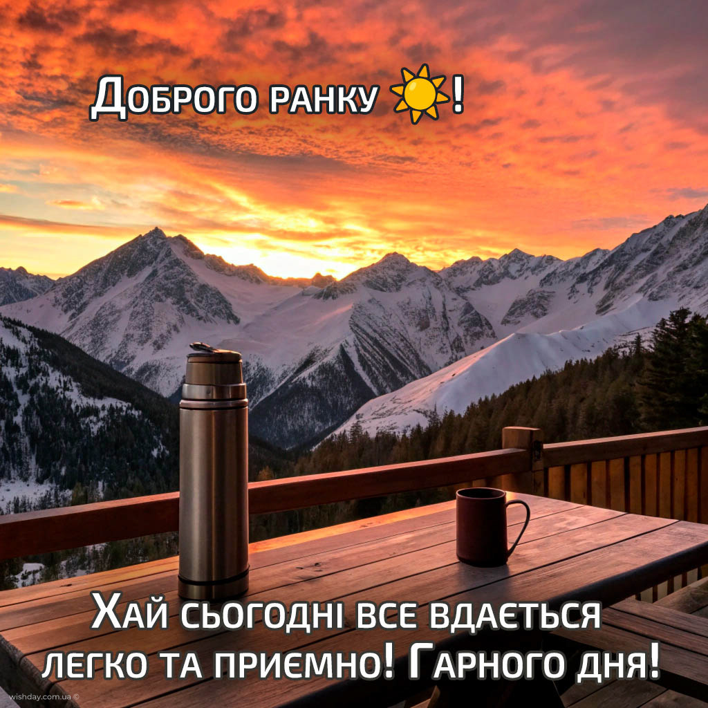 добрий ранок вівторок картинка