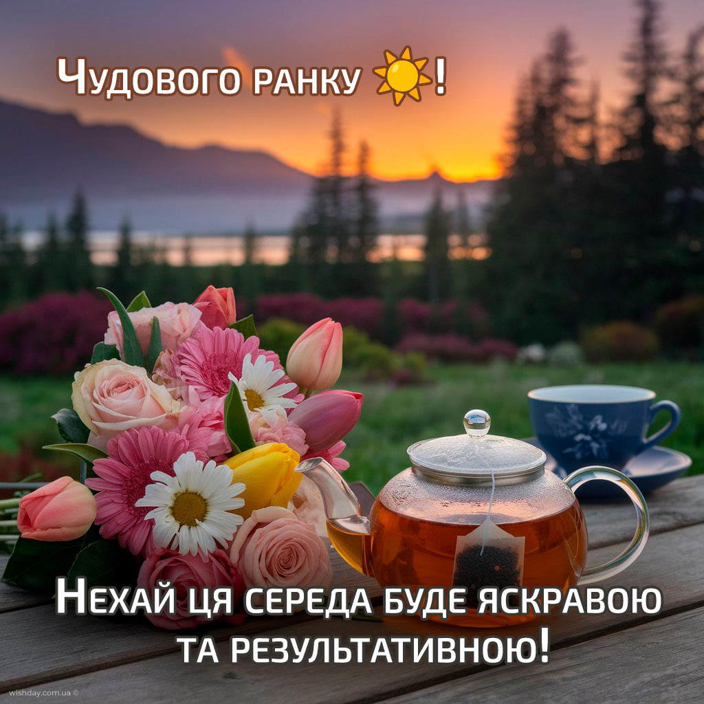 доброго ранку середа картинка