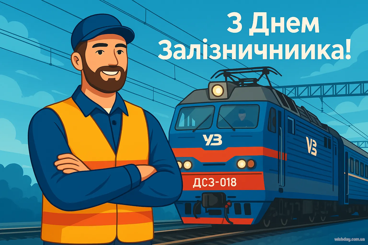 Картинка з днем Залізничника
