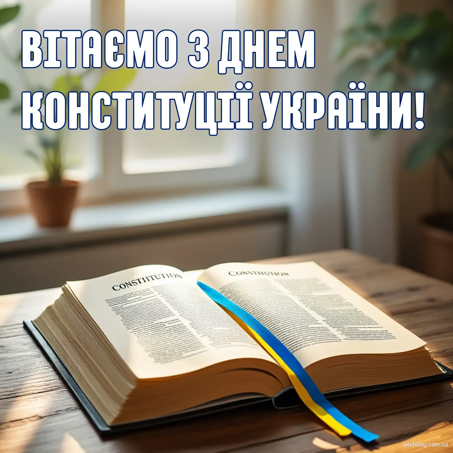 Картинка з днем Конституції України