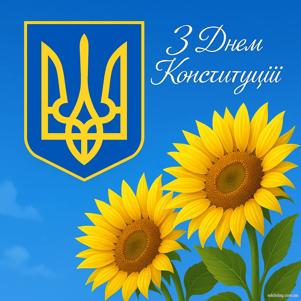 Картинка з днем Конституції України