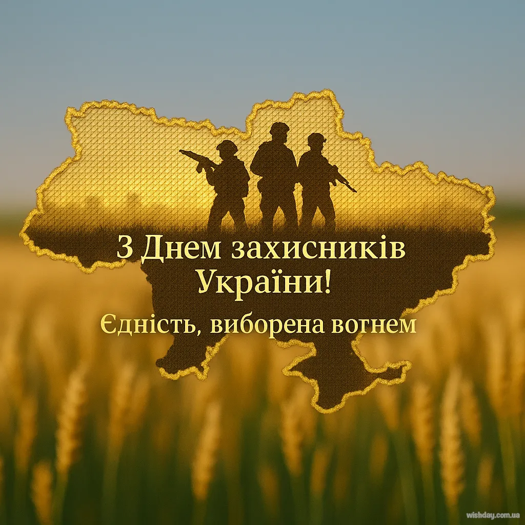Картинка з днем Захисників і Захисниць