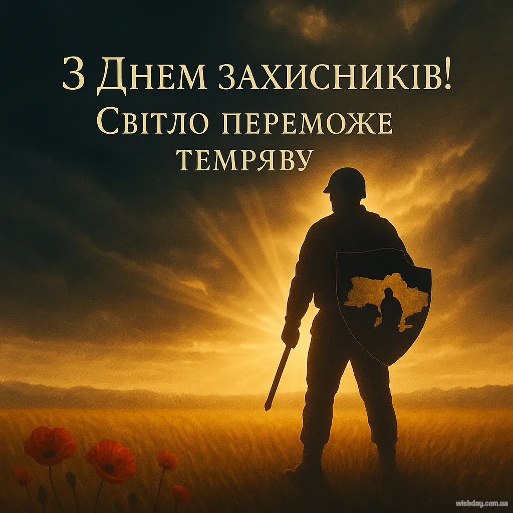 Картинка з днем Захисників і Захисниць