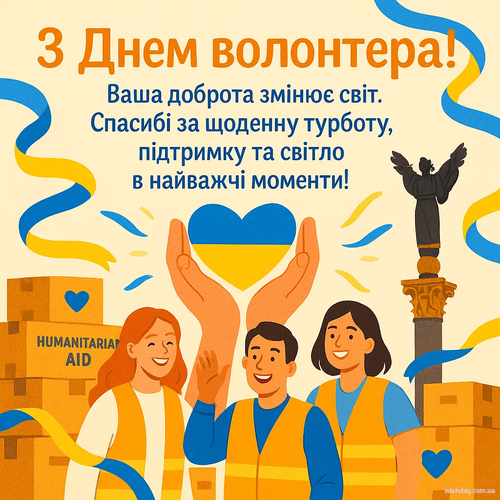 Картинка з днем Волонтера