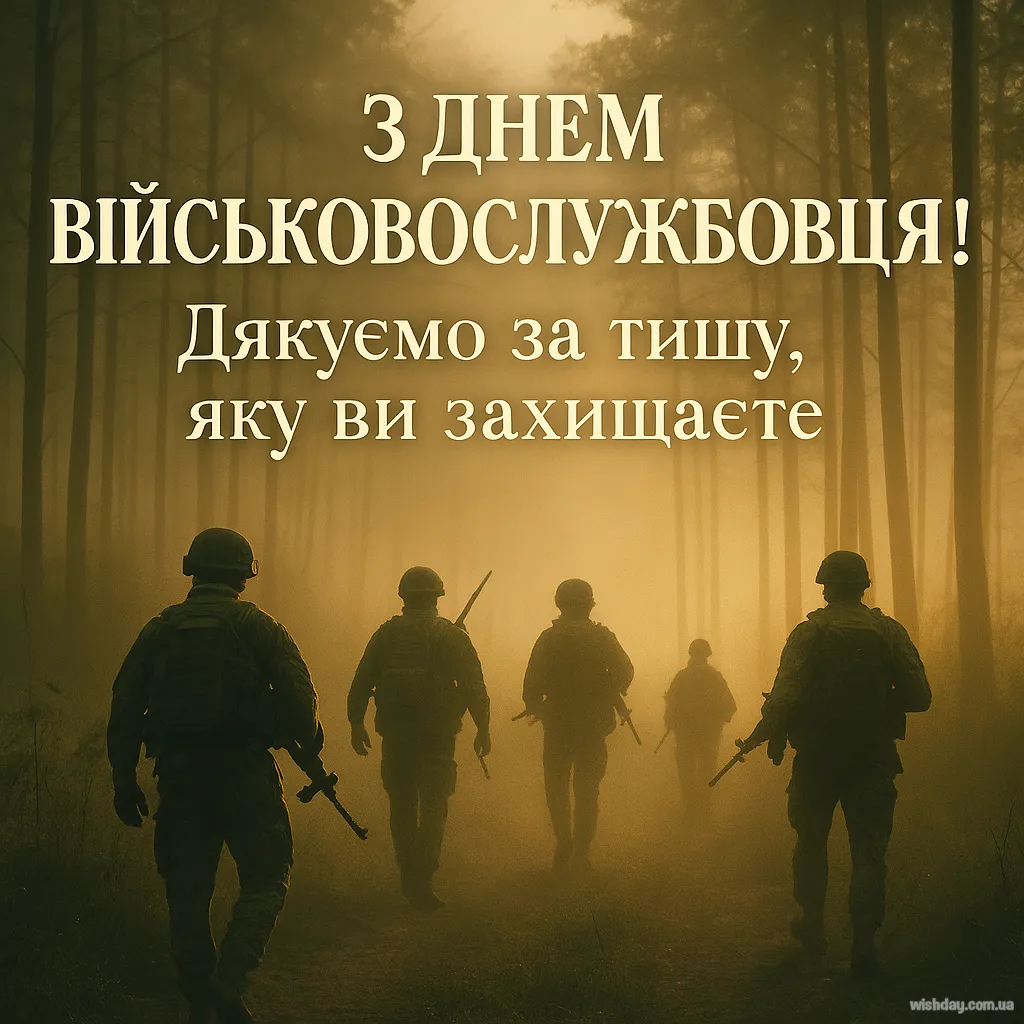 Картинка з днем Військовослужбовця
