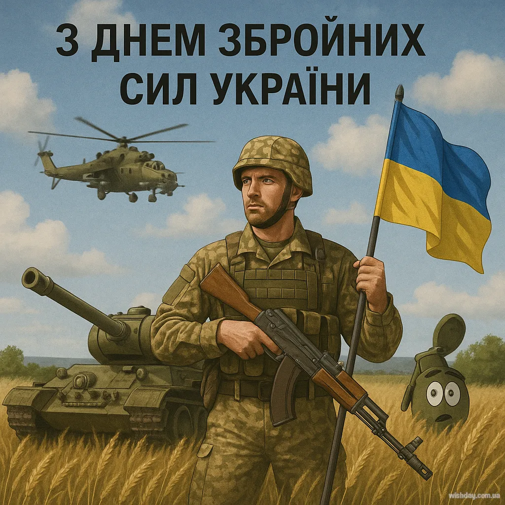 Картинка з днем Збройних Сил України