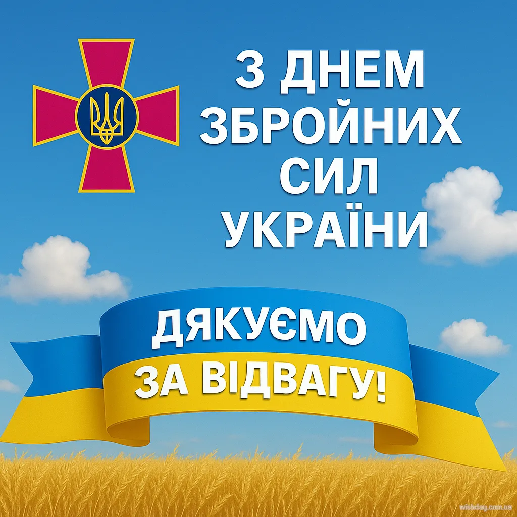 Картинка з днем Збройних Сил України