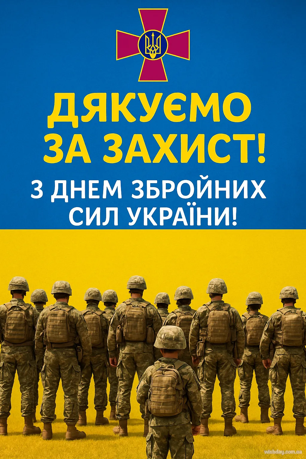 Картинка з днем Збройних Сил України