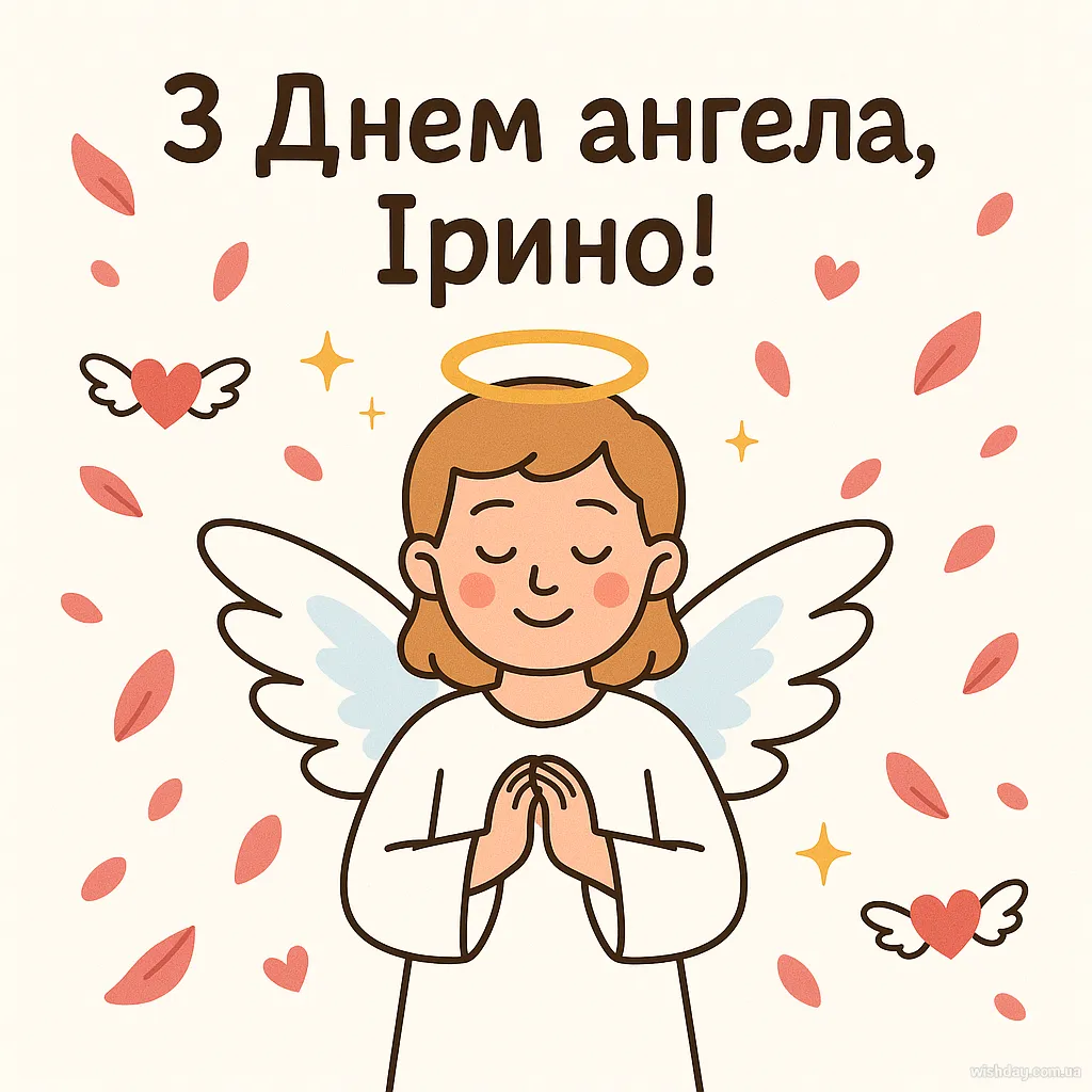 Картинка з днем Ангела Ірини