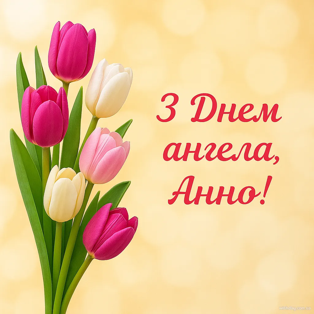 Картинка з днем Ангела Анни