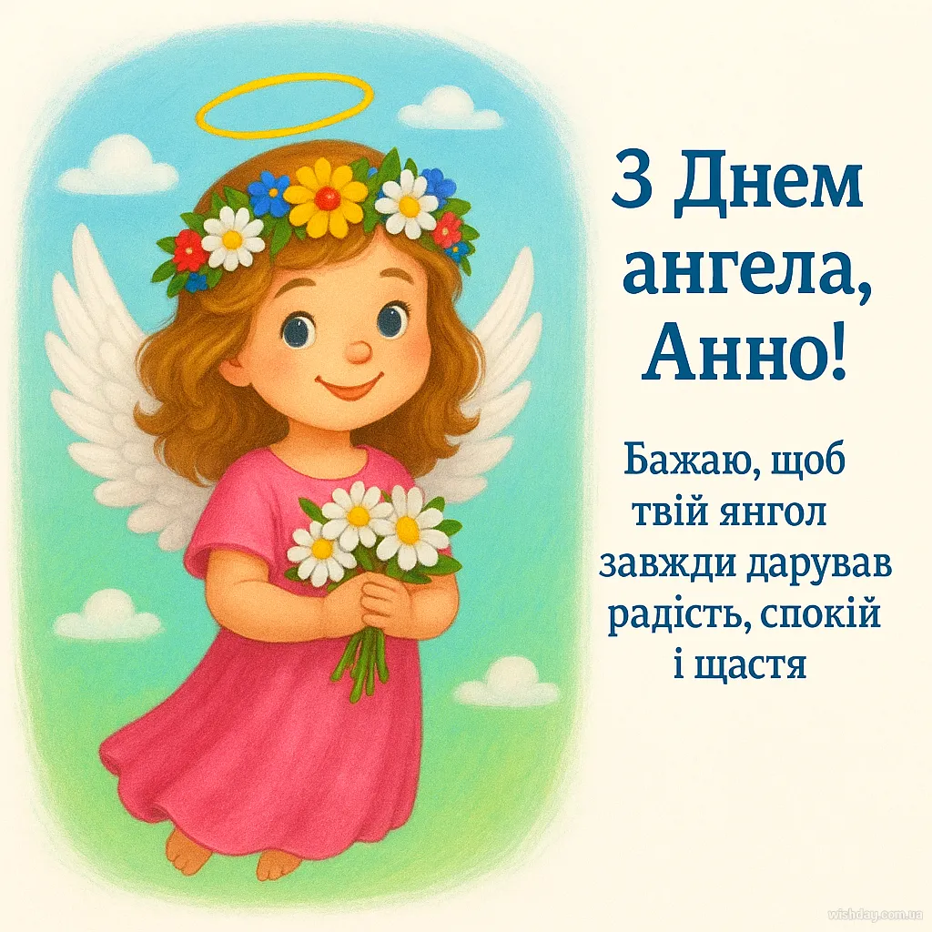 Картинка з днем Ангела Анни