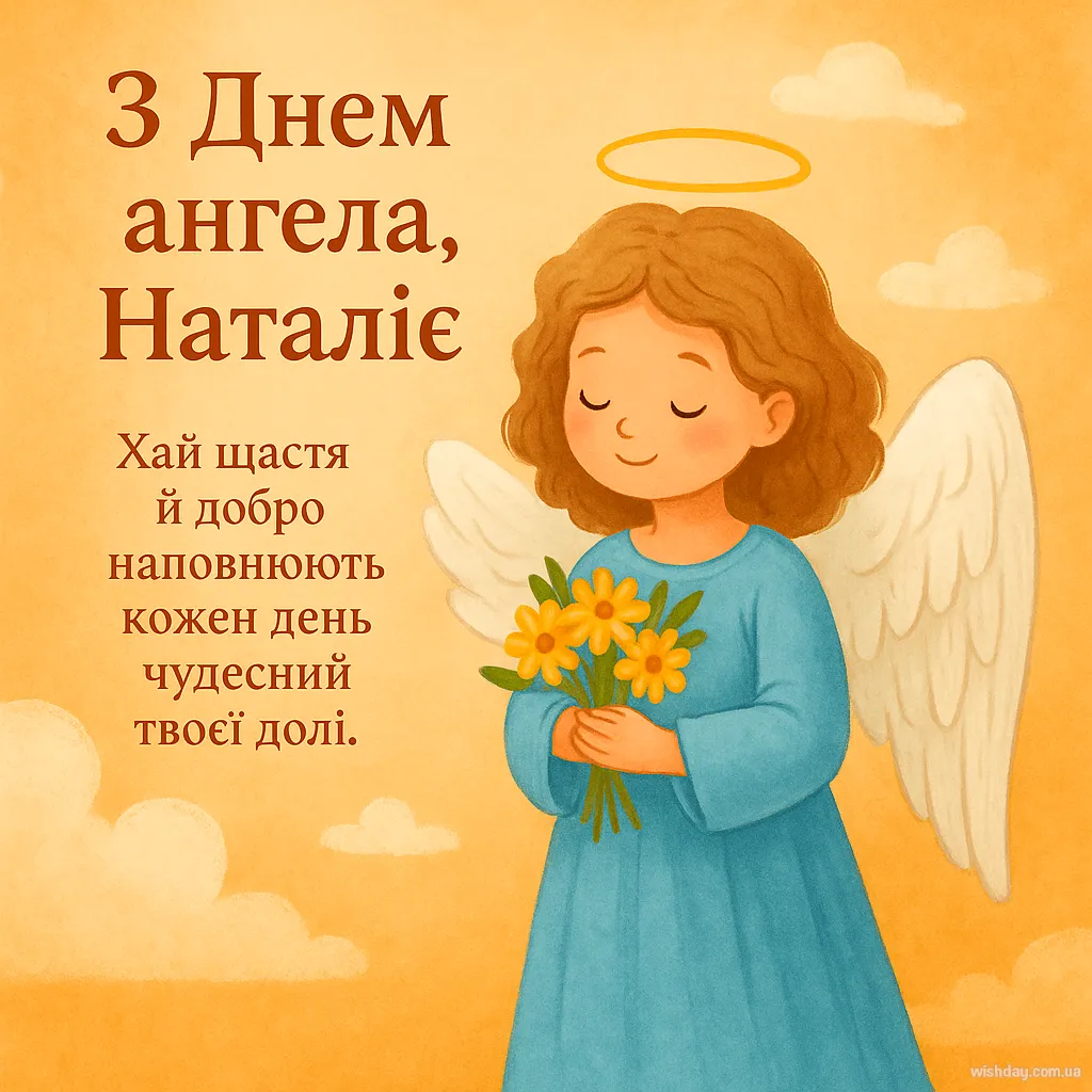 Картинка з днем Ангела Наталії