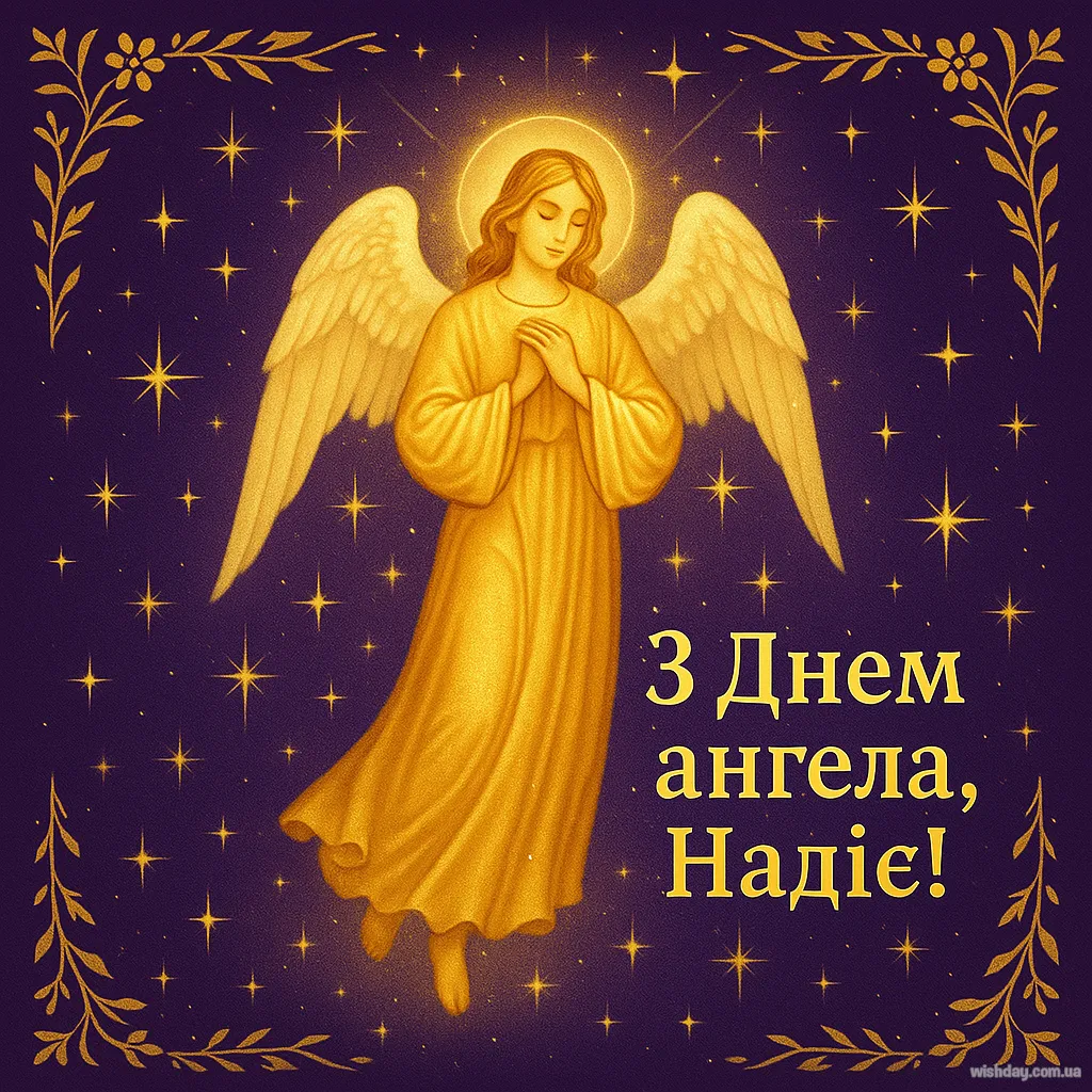 Картинка з днем Ангела Надії