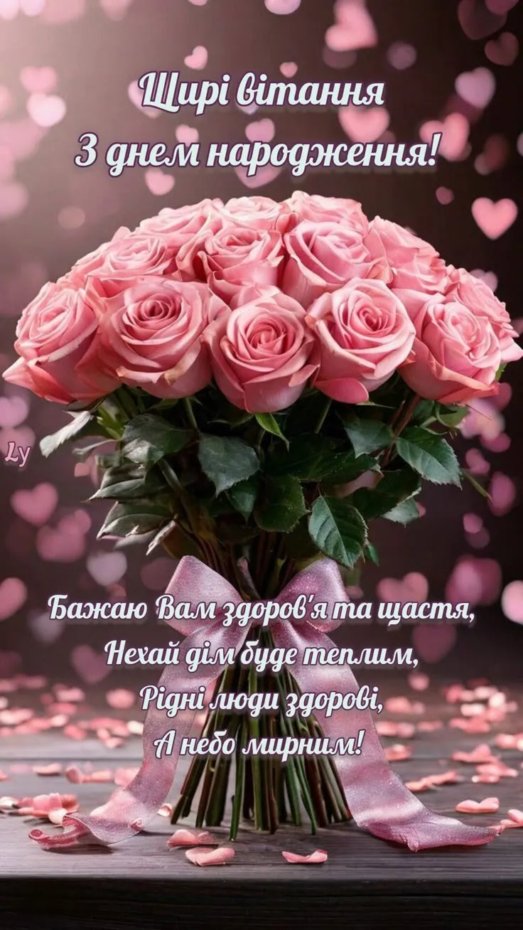 Картинка з днем народження жінці