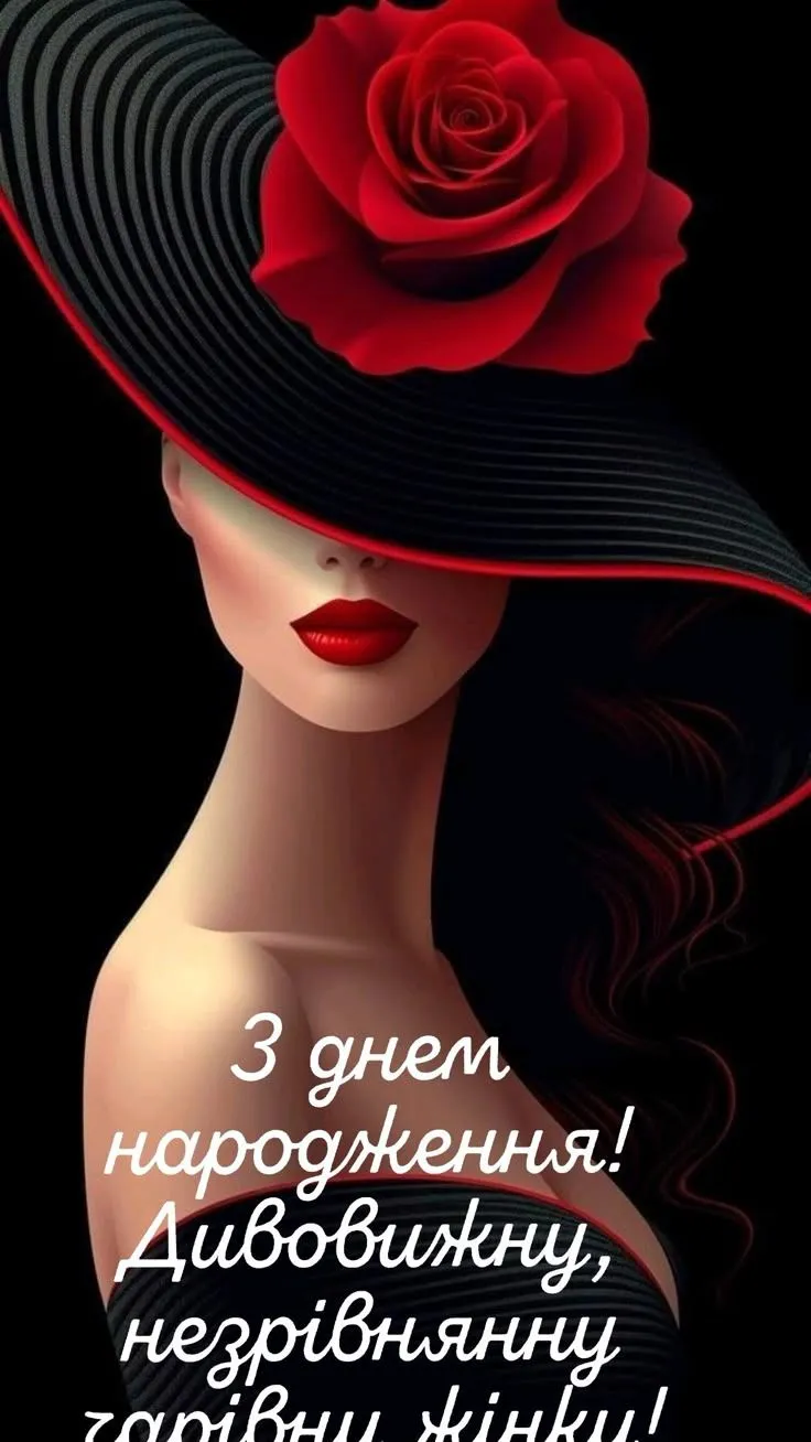 Картинка з днем народження жінці