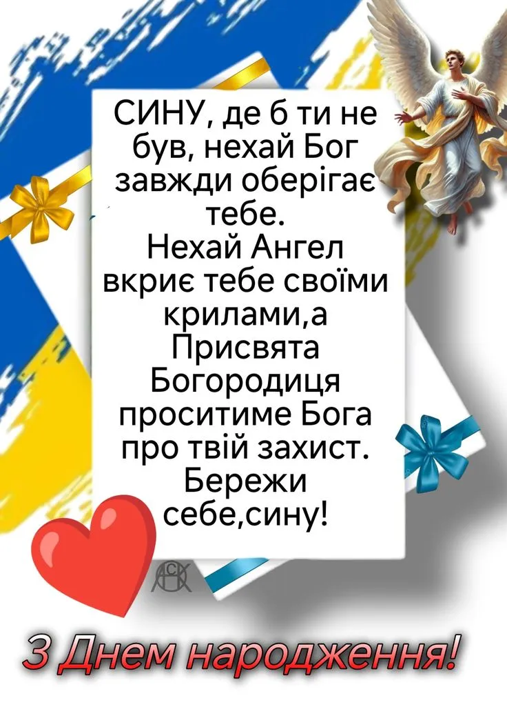 Картинка з днем народження сину