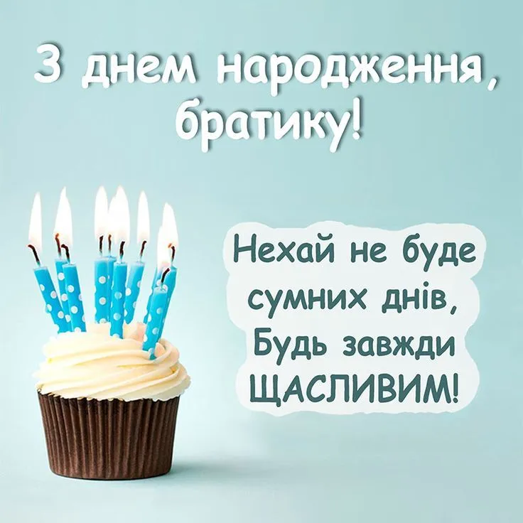 Картинка з днем народження брату