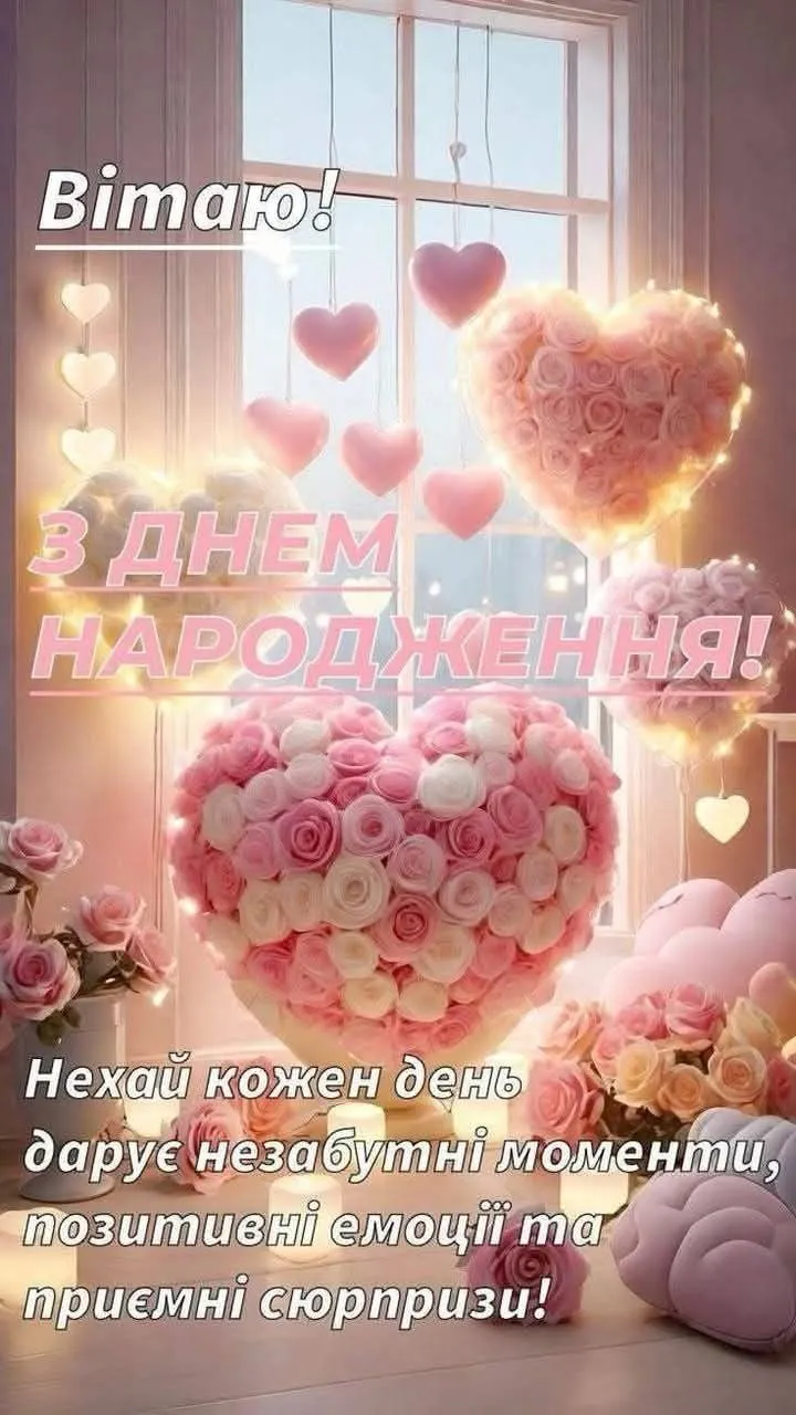 Картинка з днем народження дівчині