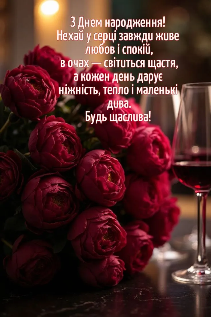 Картинка з днем народження кумі